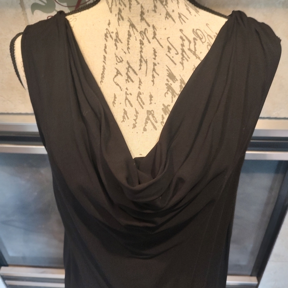 Michael Stars Medium Black Rayon Dress! NWT - Picture 4 of 13